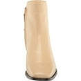 thumbnail image 2 of Sam Edelman Thatcher Eggshell Side Zipper Square Toe Low Block Heel Boots (Eggshell, 7.5), 2 of 6