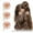 B, variant on Elegant Floral Metal Hair Clips for Women and Girls Three Piece Set with Shimmering Rhinestone Gold Hair Accessories