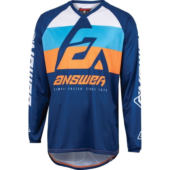 Answer A23 Syncron CC Mens MX Offroad Jersey Blue/Orange XS