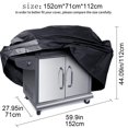 thumbnail image 3 of Grill Cover, Large BBQ Cover, Extra Large 152x76x122cm Heavy Duty Rain Snow Protector, Waterproof Durable Fabric, Foldable Portable Metal Frame, for Outdoor Camping, for Home Barbecue, 3 of 7