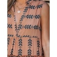thumbnail image 4 of CUPSHE Women Paisley Mini Dress V Neck Sleeveless Ruffled Tiered Beach Summer Dress, 4 of 4