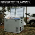 thumbnail image 2 of Whynter 90 Quart Dual Zone Portable Fridge/Freezer with 12v Option and Wheels, 2 of 8