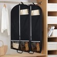 thumbnail image 7 of URSOFINE 54" Garment Bags for Travel and Storage, Travel Suit Bags for Men Women with 2 Clear Pockets, Storage bags for Clothes, Suits, Dress, Shirts, Coats (Green), 7 of 7