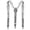 Silver, variant on Grblisyd Sequin Suspenders Sparkly Suspender Costume Accessories for Men and Women