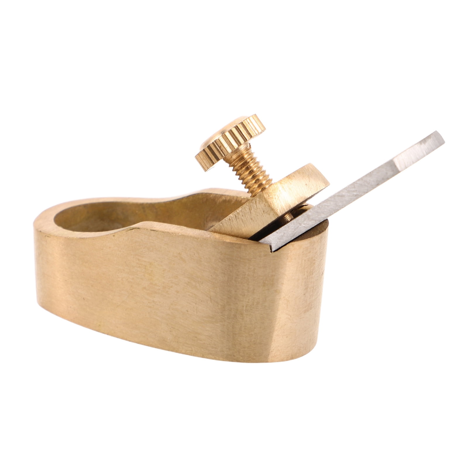 Baluue Compact Hand Planer for Violin Making, Brass Luthier Tool with Ergonomic Grip and Build for Precision Crafting