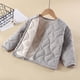 thumbnail image 5 of Ropa exterior y chaquetas casuales de manga larga sin capucha de invierno acolchadas de seda gruesas que se pueden usar en exteriores e interiores. Artefacto de uniforme escolar para niños y niñas. Co, 5 of 6