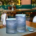 thumbnail image 3 of Yayeee Flameless Candles with Remote Flickering Battery Operated Multi Color Changing, Lemon Pattern, 3 of 7