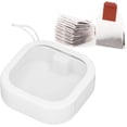 thumbnail image 4 of HUGFEGWE Hair Tie Organizer Boxes ABS Transparent Jewelry Box with Strap, Press to Open, Clear Small Containers Portable Hair Tie Holder for Rings, Earrings, Beads, Small Items(White) UA824-20945, 4 of 9