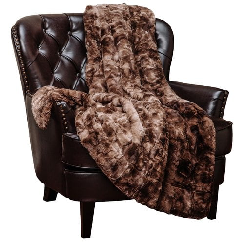 Latitude Run Trio Super Soft Fuzzy Faux Fur Throw Blanket