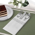 thumbnail image 5 of [100 Pack] Disposable Bathroom Napkins Single-use Guest Towels Soft And Absorbent Linen-feel Paper Hand Towels For Kitchen Parties Weddings Dinne, 5 of 5