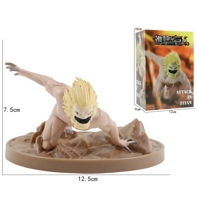 Figura de Anime de ataque a los Titanes de 15cm, Eren Jaeger Shingeki No Kyojin Beastly Titan, modelo de juguete, figura de acción de PVC, juguetes de colección, regalo heqiyong LED