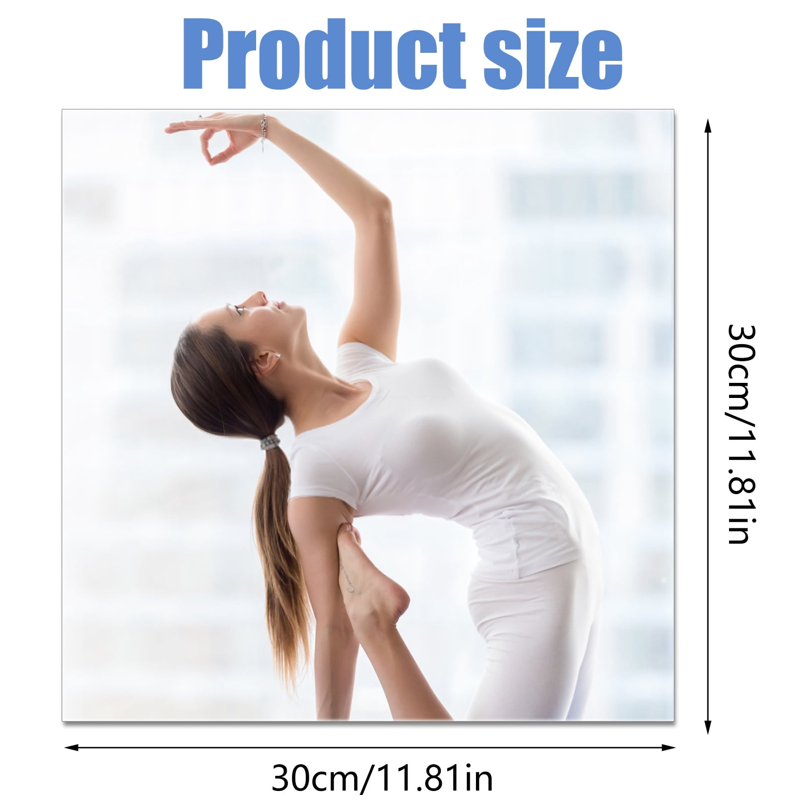 EUWBSSR 20Pcs Mirror Sheets Non Glass Mirror 12inch Flexible Mirror Sheets Tiles Mirror Stickers Wall Decor Mirror for Home Bedroom Closet Bathroom