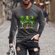 thumbnail image 1 of Blusas y camisas de manga larga y cuello redondo para hombre, camisetas casuales con estampado de moda y cuello redondo, blusas de licra de manga corta para hombre., 1 of 5