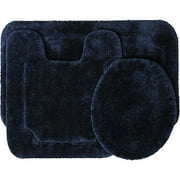Better Homes and Gardens 3 Piece Bath Rug Set, Admiral Blue