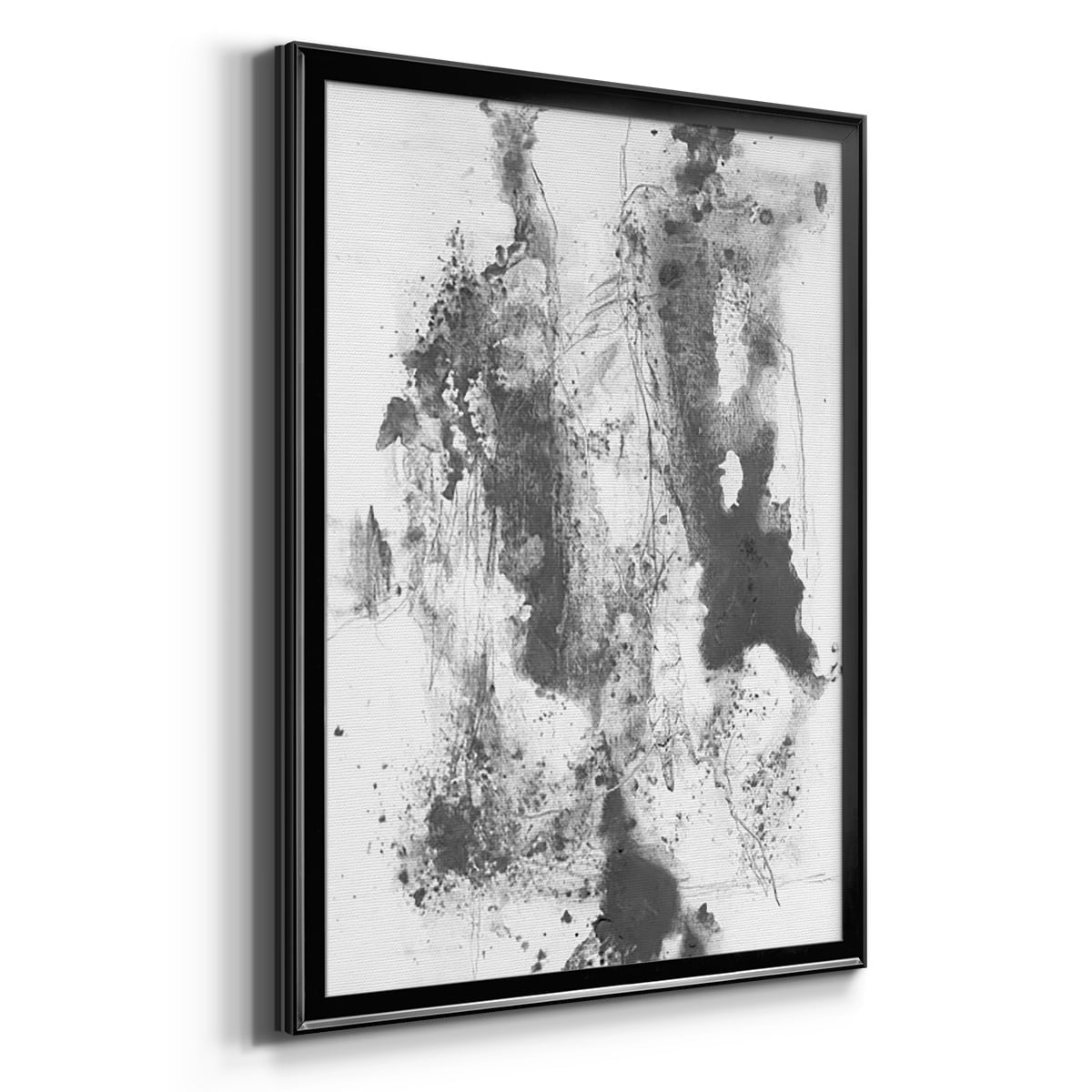 Graphite Abstract III Premium Framed Print, in Gold, Black, or Silver - Ready to Hang