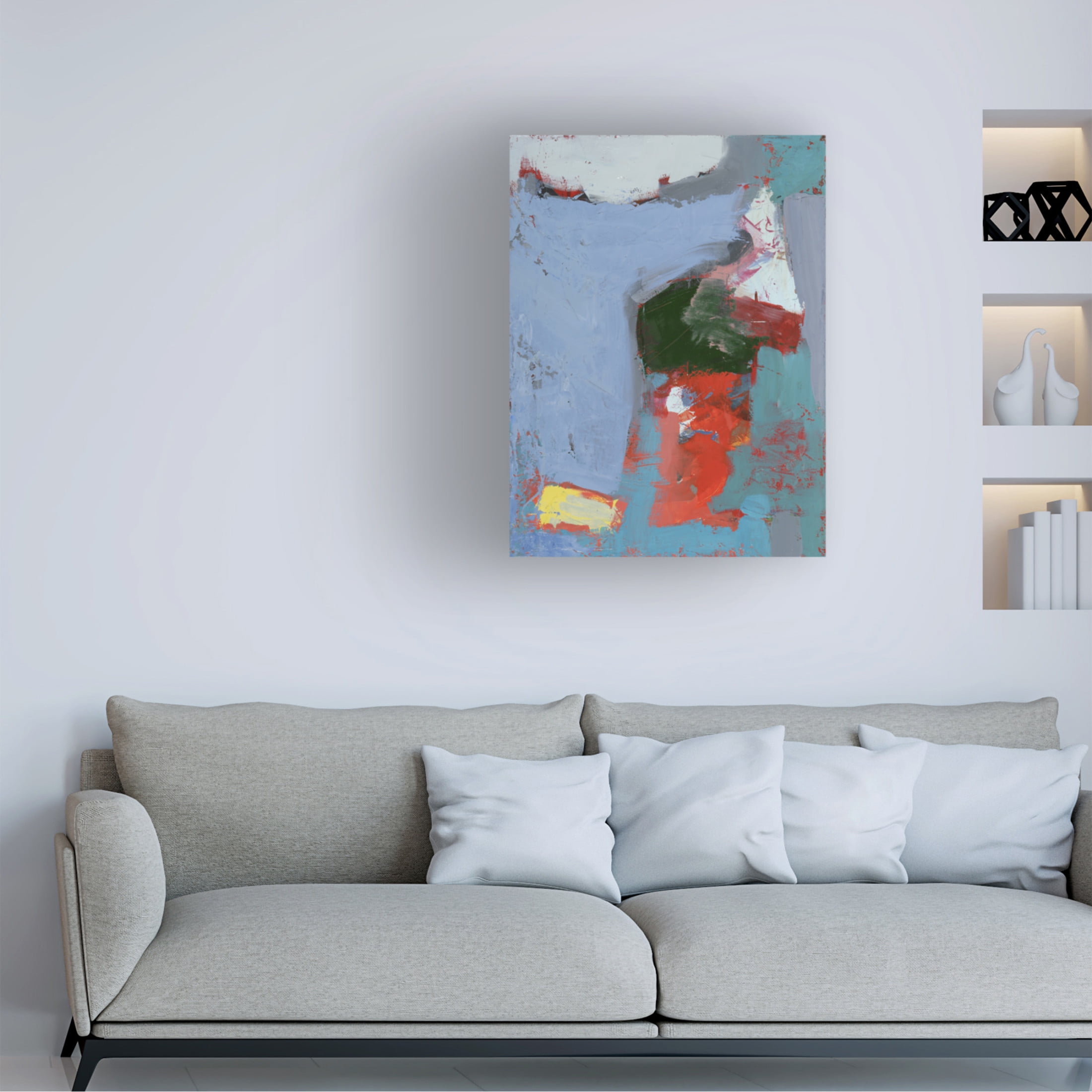 Canvas Wall Art - Erin McGee Ferrell 'Colorful Expressionism I' Wall Art for Living Room, Bedroom, or Office Décor by Trademark Fine Art - 18 x 24 Inches