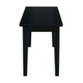 thumbnail image 3 of Solid Wood Entryway Accent Bench in Black Finish, 3 of 3