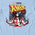 thumbnail image 3 of Marvel X-men 97 D+ Wolverine Sketch Retro Aesthetic Men's T Shirt (Light Blue, S-XXXL), 3 of 4