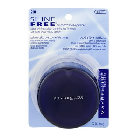 Maybelline Shine Free Oil-Control Loose Powder 210 Light, 0.7 OZ