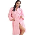 thumbnail image 4 of TowelSoft Women's 100% Cotton Terry SPA Bathrobe Pink One Size, 4 of 5