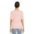 thumbnail image 3 of Time And Tru Women's Elbow Sleeve T-Shirt, 3 of 5