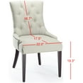 thumbnail image 5 of SAFAVIEH Amanda 19''H Tufted Chair Nickel Nail Head Taupe, 5 of 7