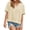 Apricot, variant on Short Sleeve Solid Color Summer Women V Neck Casual Flowy Tee Shirt