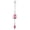 Pink, variant on OIUR Japanese Bless Wind Chime Cast Iron Outdoor Small Wind Chime Retro Garden Hanging Wind Bell for Good Luck Patio Balcony Decoration