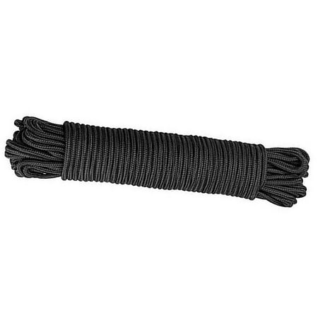

1 Pc 30M Multi-functional Braided Nylon Rope Clothesline Clothes Drying Rope Bundling Rope for Camping Indoor Outdoor (Black)