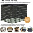 thumbnail image 3 of Waterproof Dog Crate Cover 24 Inch - Black, Heavy Duty Fit for Most Wire Crates, 3 of 6