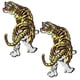 thumbnail image 1 of Parche de Tela Bordada Adhesiva Tiger04 2 Parches Tiger 21x34cm Amarillo/Blanco PatchPros MXTIT-002, 1 of 1