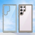 thumbnail image 5 of Clear Case for Samsung Galaxy S25 Ultra,Shockproof Hybrid Soft TPU Bumper Acrylic Non Yellowing Anti-Scratch Hard Acrylic Back Transparent Slim Phone Case Cover for Samsung Galaxy S25 Ultra,Gray, 5 of 8