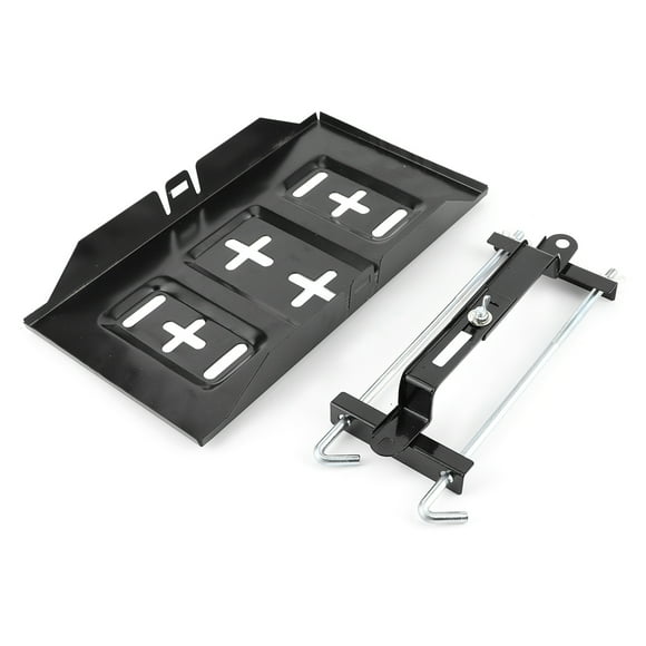 Plateau de Retenue de Batterie, Pince de Plateau de Batterie Support de Rangement de Batterie Robuste Support de Batterie, Trousse de Support de Pince de Retenue Universelle en Métal pour Voitures d'Usine 19CM,23CM,27CM