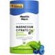 thumbnail image 1 of Health Hack Citrato de Magnesio en Gomitas, 400 mg de Magnesio Elemental, Sabor Mora Azul, Sin Azúcar, Vegano, 60 Gomitas, 1 of 1