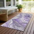 thumbnail image 6 of Addison Rugs Chantille Indoor/Outdoor Transitional Abstract Purple Washable Runner Rug, 2'3" x 7'6", 6 of 6