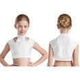 thumbnail image 7 of Doomiva Kids Girls Sleeveless Ballet Jazz Hip Hop Dance Tank Crop Tops Performance Costume Dancewear White 16, 7 of 7