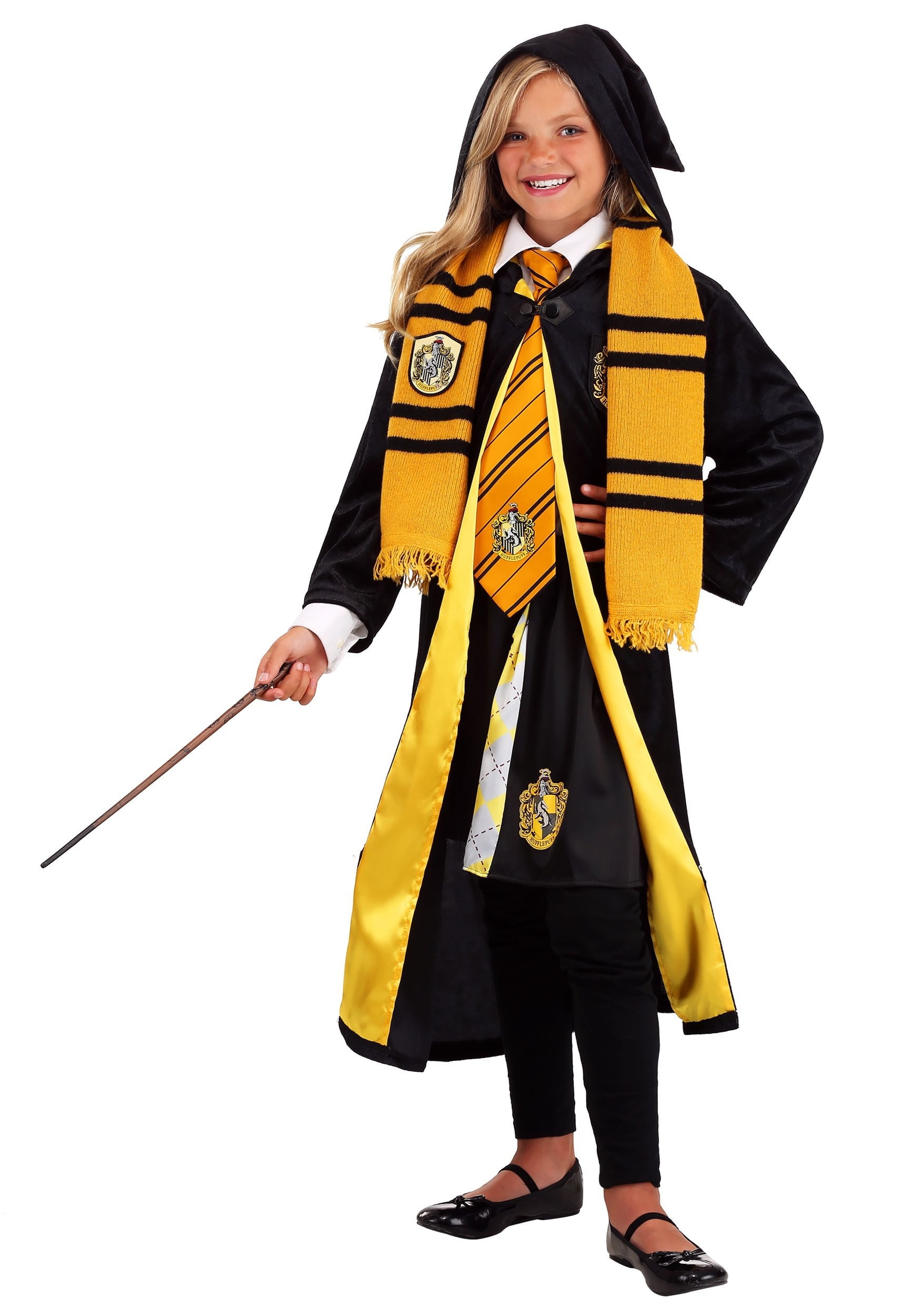 handtekening preambule Lauw Harry Potter Child Deluxe Hufflepuff Robe Costume - Walmart.com