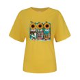 thumbnail image 3 of Moda mujer verano media manga pulóver sólido Casual blusa Tops Fridja zx354, 3 of 3