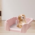 thumbnail image 1 of Runquan Dog Toilet Anti Splashing Portable Litter Box for Small Animals Bunny Rabbit Pink, 1 of 8