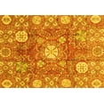 thumbnail image 1 of Ahgly Company Machine Washable Indoor Rectangle Abstract Yellow Modern Area Rugs, 7' x 9', 1 of 4