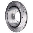 thumbnail image 6 of Detroit Axle - Rear Brake Rotors for 2009-2010 Dodge Ram 2500 3500, 2011-2025 Ram 2500 3500 2012 1500 Drilled & Slotted Disc Brake Rotors Replacement : 14.09 inch Rear Rotor, 6 of 8