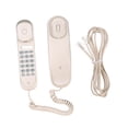thumbnail image 3 of Mini Téléphone Fixe Filaire de Bureau, Montage Mural, Prend en Charge les Fonctions Sourdine/ Pause/ Maintien/ Réinitialisation/ Flash/ Recomposition pour Maison Hôtel Bureau Banque Centre d'Appels, 3 of 7