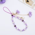 thumbnail image 1 of 1 pieza Cordón para teléfono celular (morado), cadena colgante antipérdida para teléfono celular, accesorios de decoración para teléfono celular, correa para la muñeca, pulsera, llavero, cordón, 1 of 5
