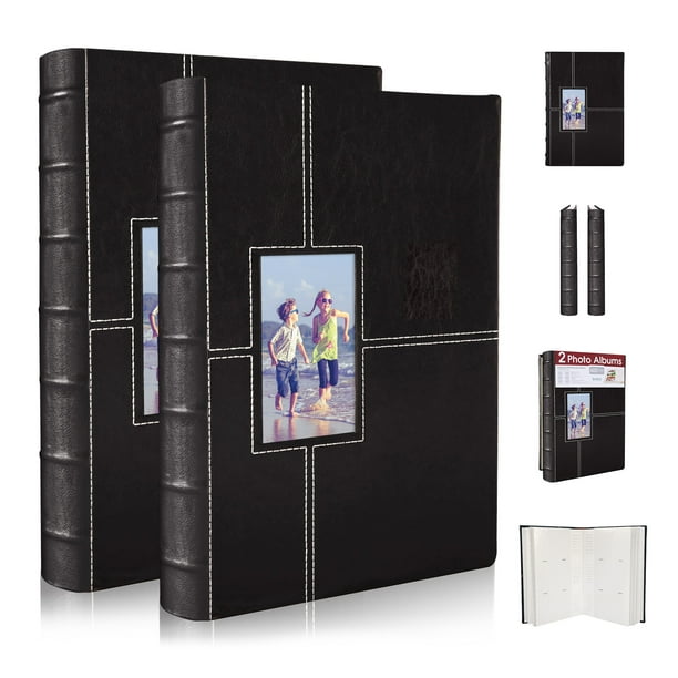 Álbum Fotográfico Color Negro Para 600 Fotos Set Paquete De 2 10x15 Cm Betco AFO300N