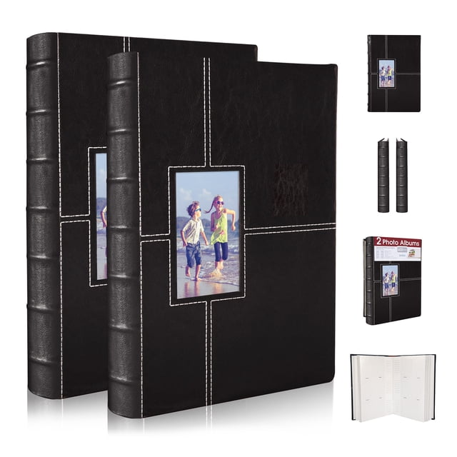 Álbum Fotográfico Color Negro Para 600 Fotos Set Paquete De 2 10x15 Cm Betco AFO300N