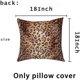 thumbnail image 3 of Fundas de almohada suaves de piel de leopardo de animales salvajes de 18x18 pulgadas, 2 piezas, 3 of 5