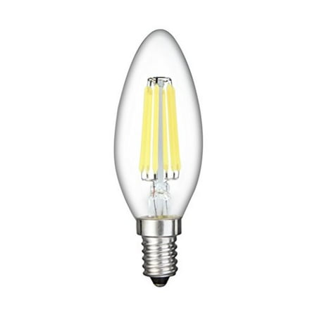 Dimmable LED Filament Candelabra Bulb 60W Equivalent 6000K Daylight ... Dimmable LED Filament Candelabra Bulb 60W Equivalent 6000K Daylight ...