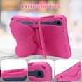 thumbnail image 5 of Butterfly Kids Case for Samsung Galaxy Tab S9 FE 5G 10.9"/ S9/ S8/ S7 11", Galaxy Tab A9+ Plus Case, Soft EVA Rotating Stand Lightweight Shockprof Kids Friendly Case Cover,Rose, 5 of 6