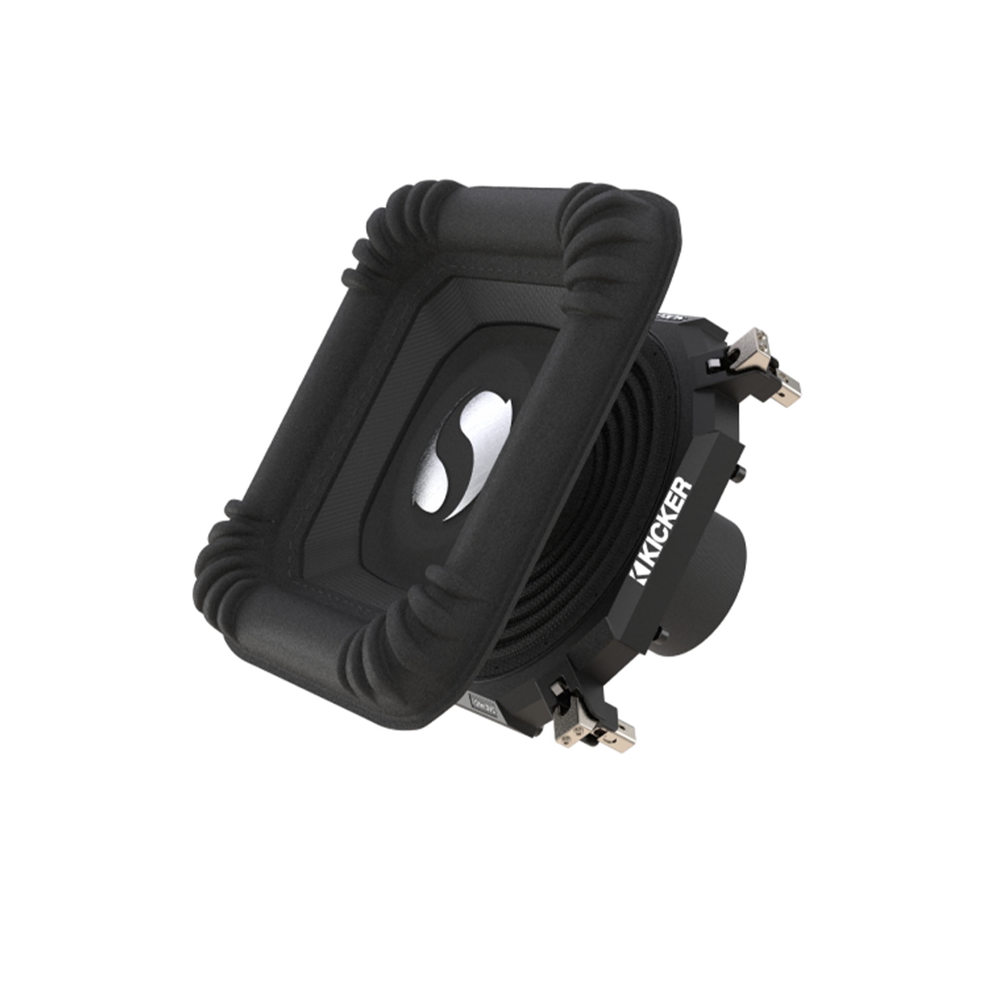 Kicker CVR10 CompVR 10-Inch (250mm) Subwoofer, 4-Ohm DVC Bundle