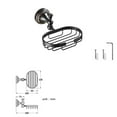 thumbnail image 2 of WHAMVOX  Soap Rack Vintage Style Holder Accessory Included Net, 2 of 8